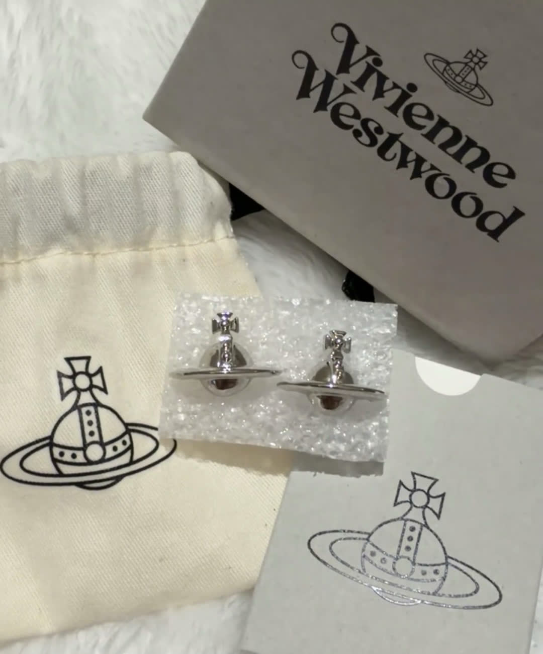 Vivienne Westwood Orb Stud Earrings